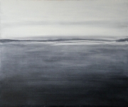 le_lac_gele_huile_sur_toile_54X65 Vendu