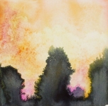 solaire_2_aquarelle_sur_papier_20X20