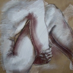 nu_masculin_assis_sanguines_et_gouache_sur_kraft_30X30