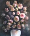 Le bouquet, technique mixte sur papier, 56X76 cm. Disponible.