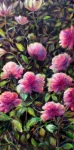 Les fleurs, technique mixte sur toile, 50X100. Disponible.