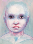 Baby girl, technique mixte sur papier, 36X48. Disponible.