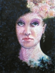 White tattoo, technique mixte sur papier, 36X48. Disponible. 36X48. Disponible.