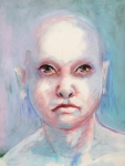 Femme au crabe II, technique mixte sur papier, 36X48 redim800