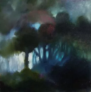 Night, huile sur toile, 40X40 cm