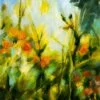 Jardin en automne 2, acrylique sur toile 92X65 cm