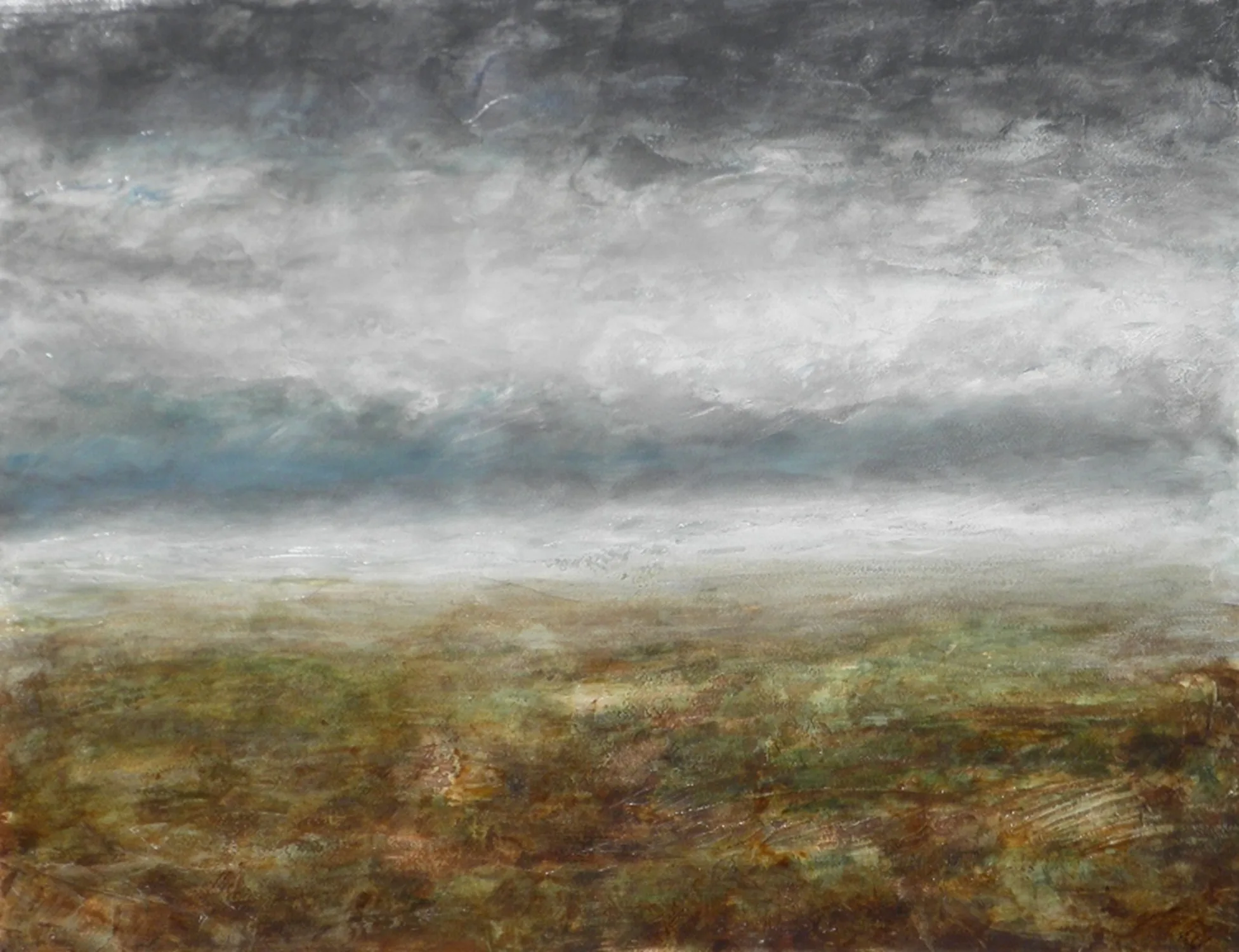 Hiver, acrylique sur papier 56 X 73 cm